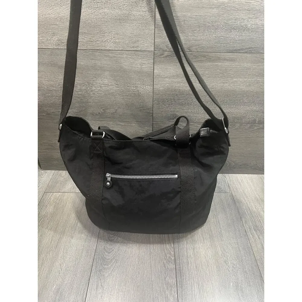 Kipling Adara Black Tote large Shoulder Bag with Crossbody Strap large B000751